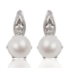 91631 Boucles d&#39;oreilles avec bijoux en perles de rhodium à la mode de haute qualité Xuping